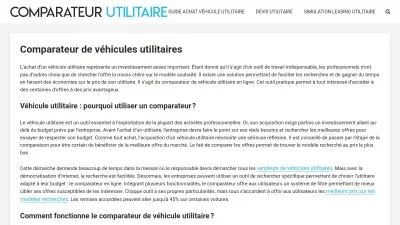 Comparateur-utilitaire.com