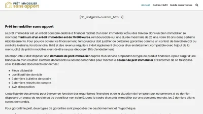 Crédit-immobilier-sans-apport.fr