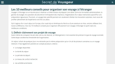 Secret de Voyageur